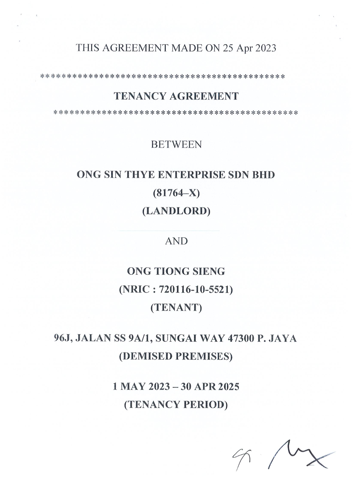 tenancy-agreement-2-law-of-contract-ii-studocu