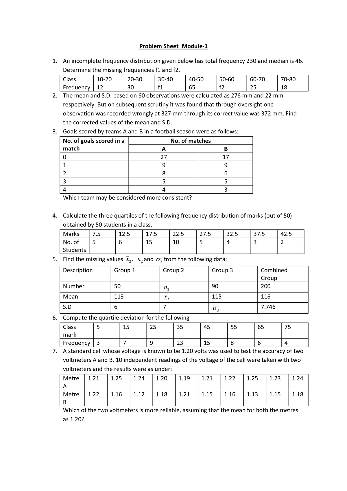 Digital Assignment-1 - Problem Sheet_Module- An incomplete frequency ...