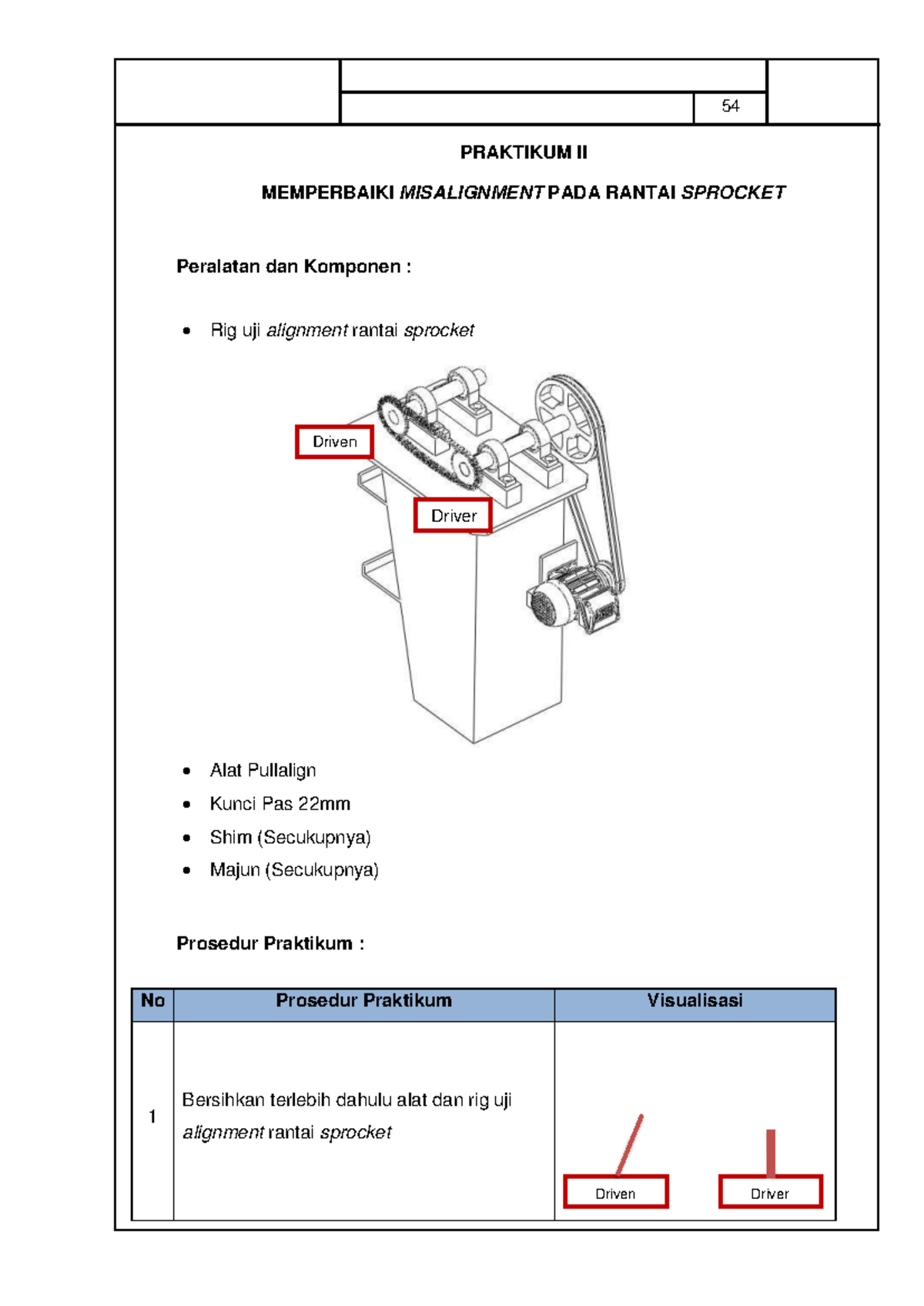 Modul Laser Alignment 10 - PRAKTIKUM II MEMPERBAIKI MISALIGNMENT PADA ...