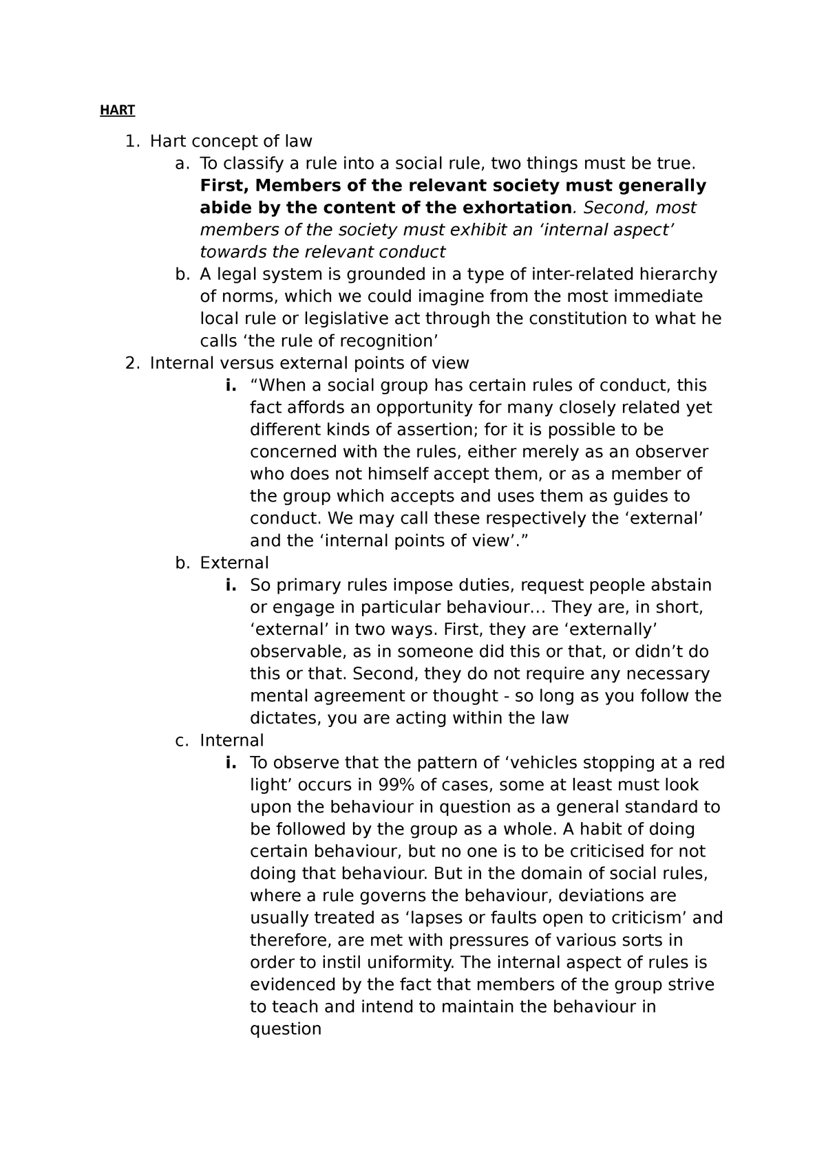 hart separation thesis summary