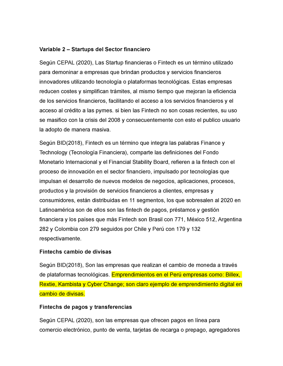 Definición fintech trabajo que ayuda a entender sobre las actuales platformas financieras de