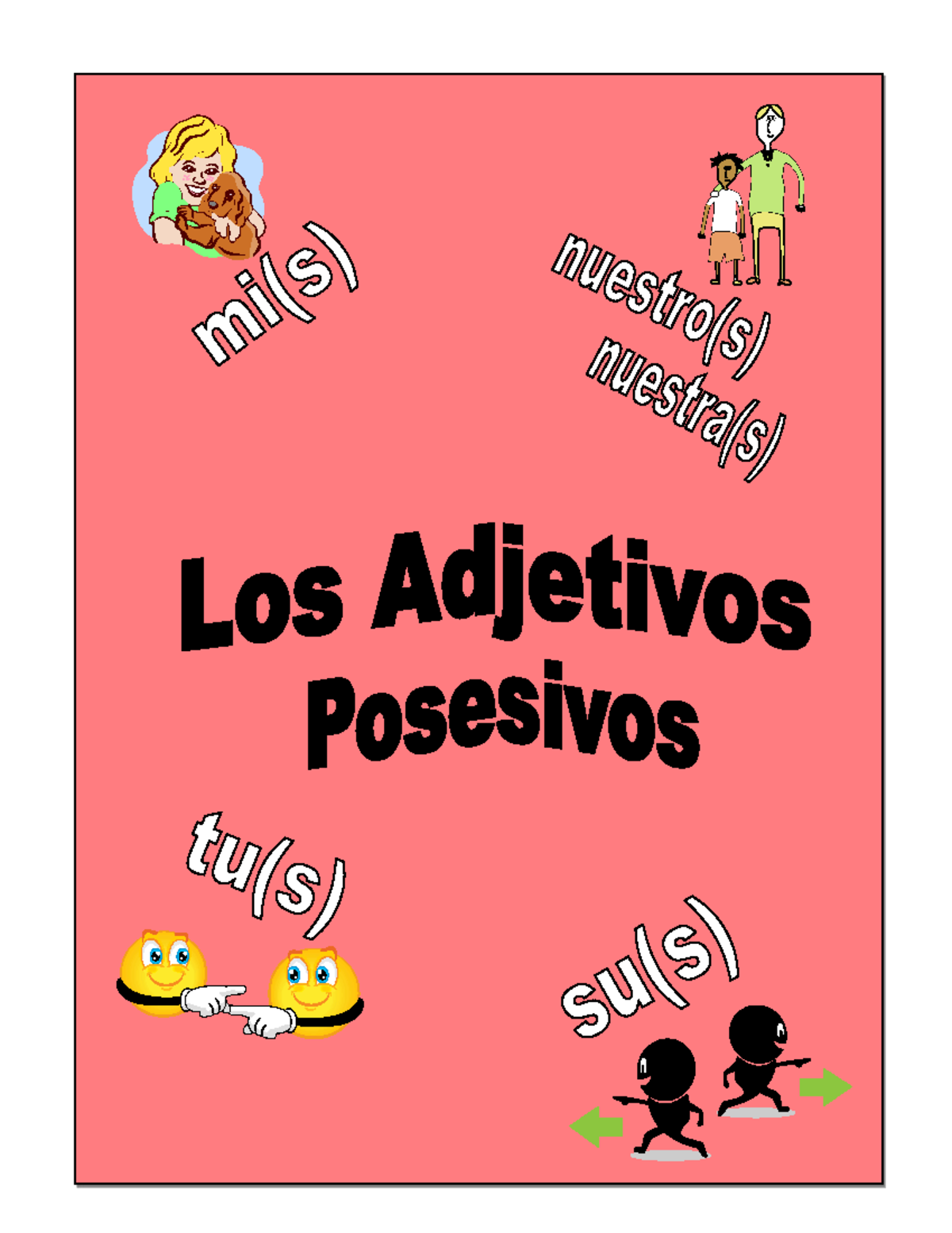 Possessiveadjectivesworksheetsforspanish - LOS ADJETIVOS POSESIVOS ...