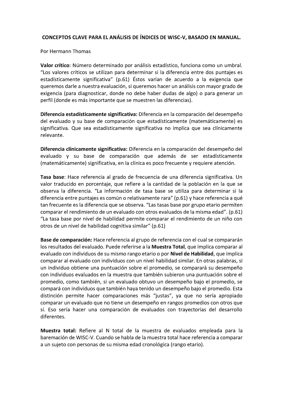 Conceptos Clave Nivel Intermedio Wisc V Conceptos Clave Para El An Lisis De Ndices De Wisc V