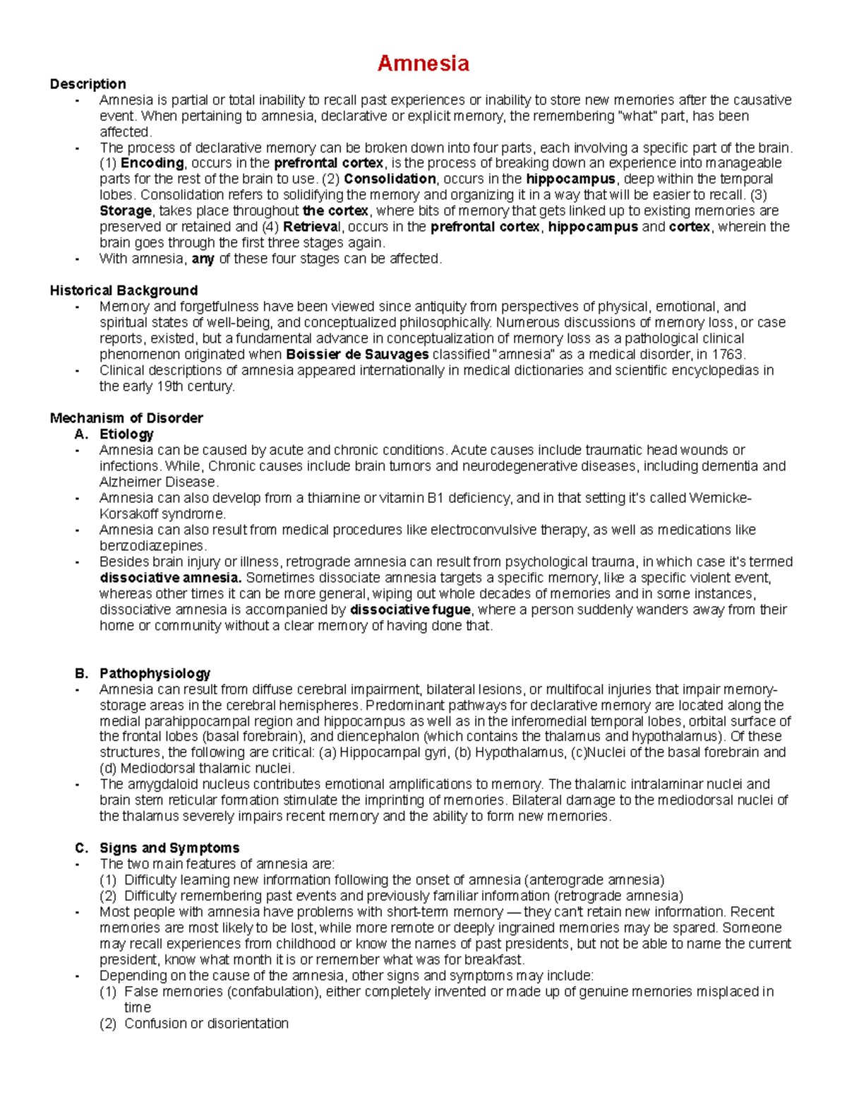 Amnesia - rtytytrbyrtytr - Amnesia Description - Amnesia is partial or ...