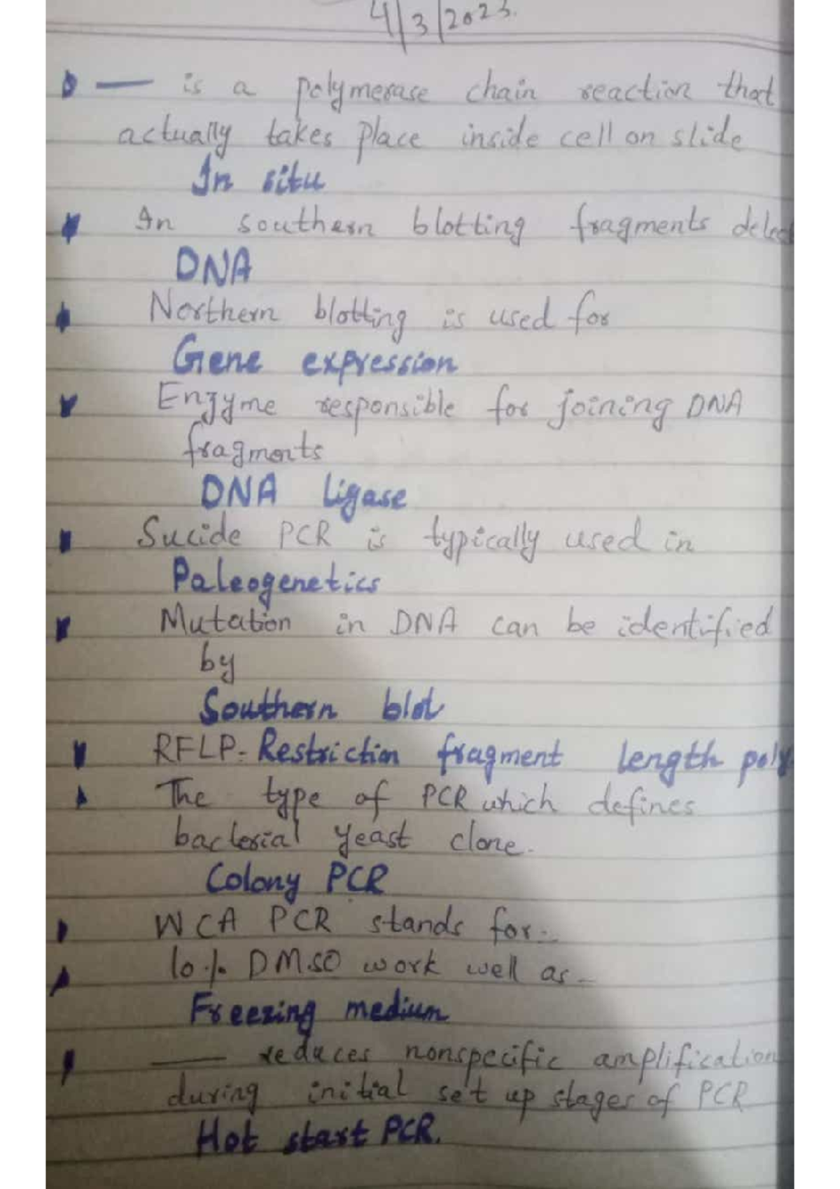 MB504T Current Mcq Compiled by Sulman Ali Methods in Molecular
