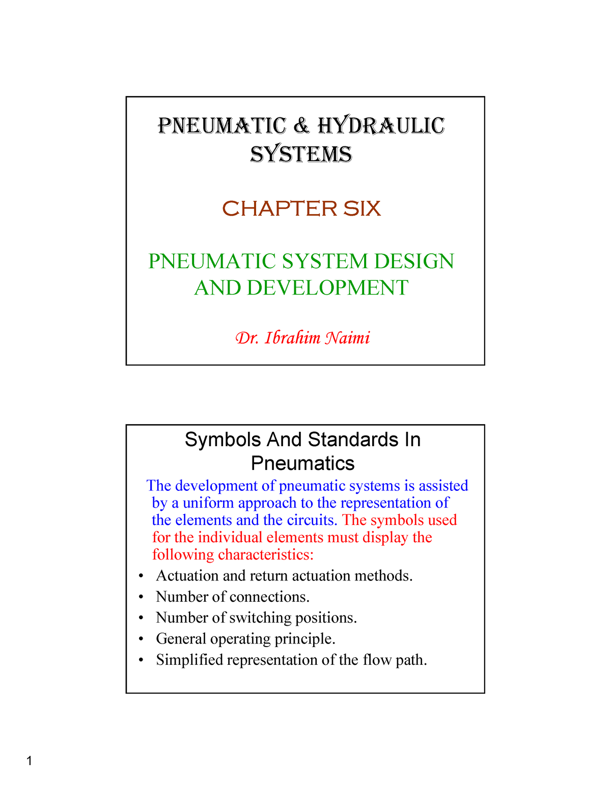 P And H Chapter 6 (PNEUMATIC & HYDRAULIC SYSTEMS) - PNEUMATIC ...