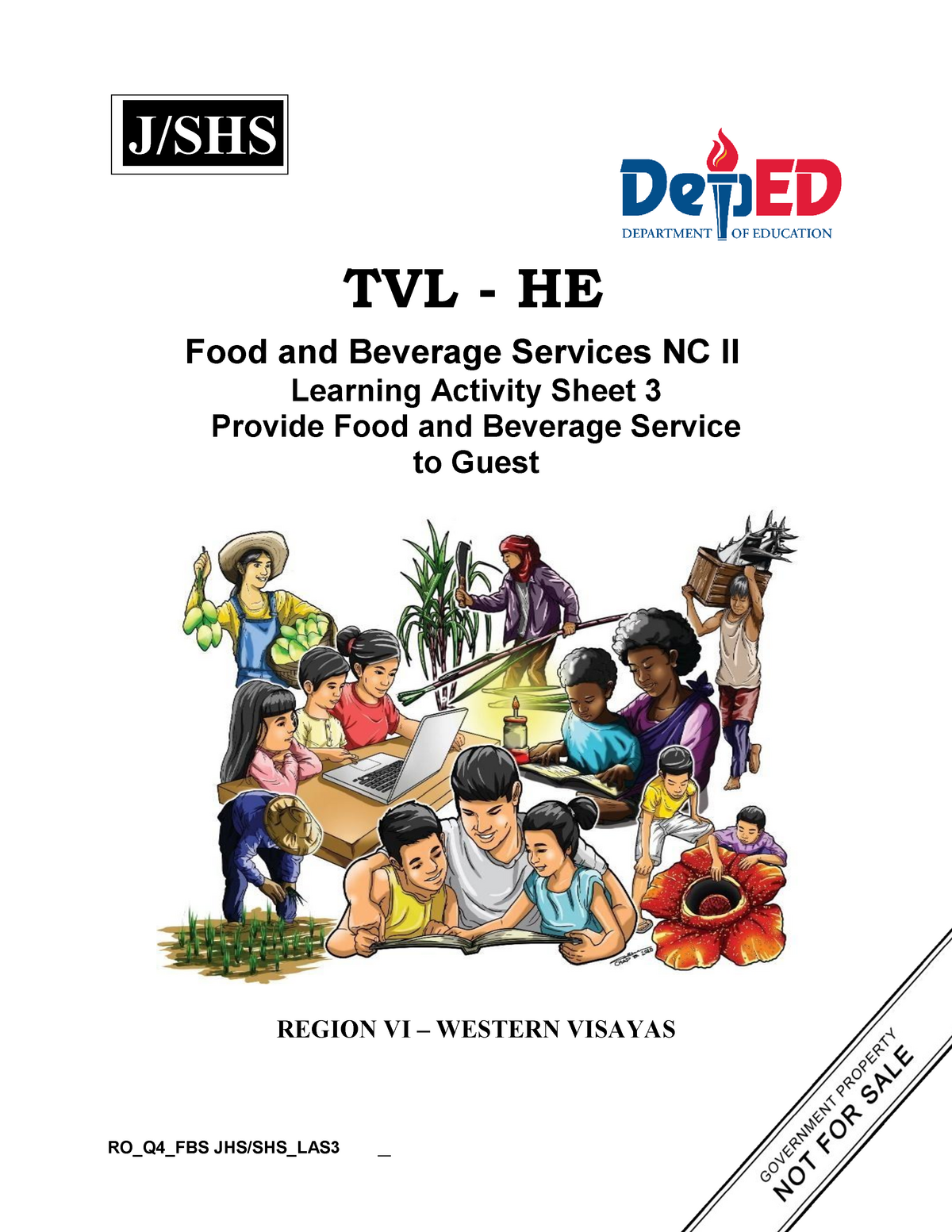 TVL HE FBS Q4 LAS 3 WEEK3 Provide FOOD AND Beverage Service TI Guest 