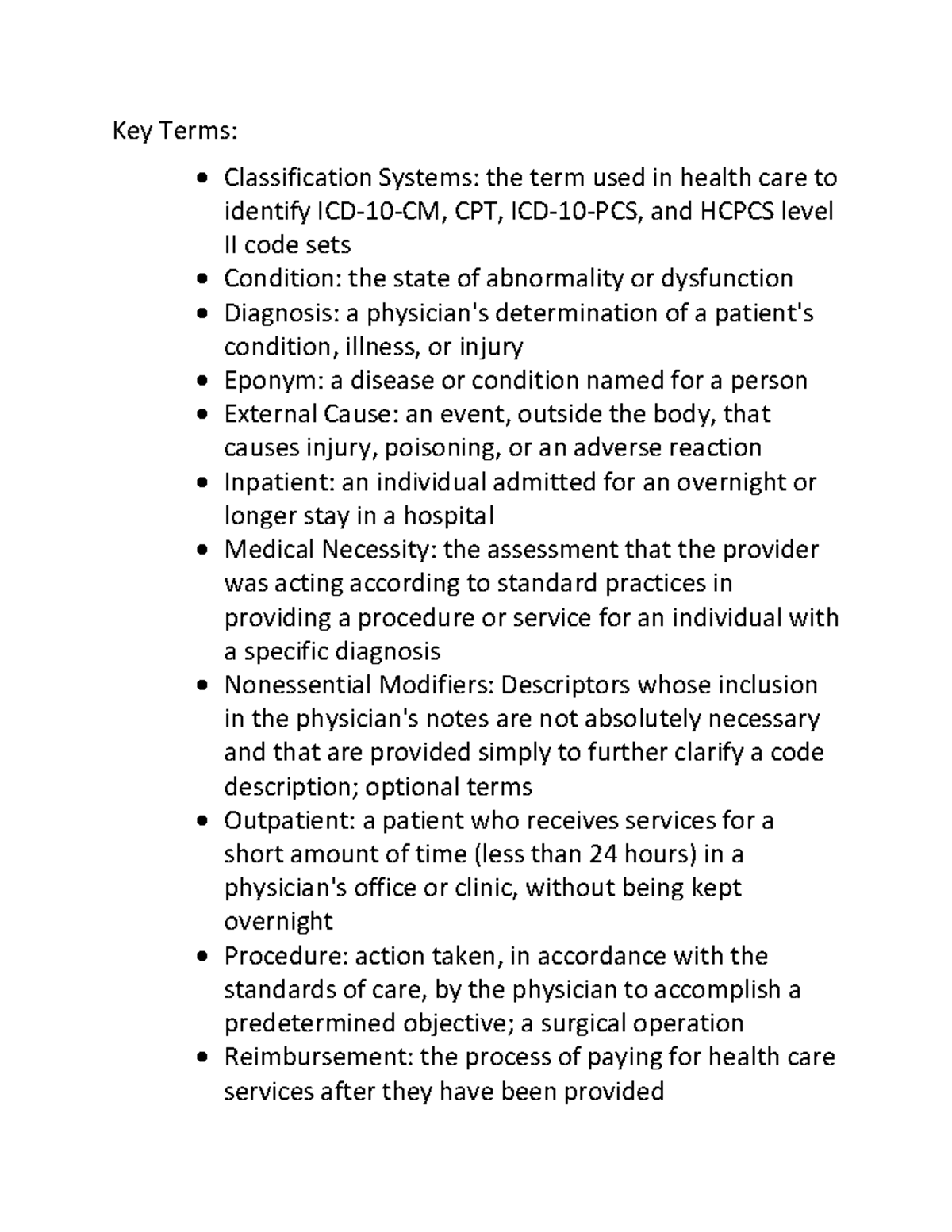 medical-coding-chapter-1-intro-to-the-languages-of-coding-key-terms