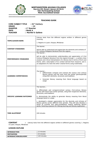 ESP 10 Week 3 4 - ESP 10 - SEMI-DETAILED ESP LESSON PLAN GRADE LEVEL 10 ...