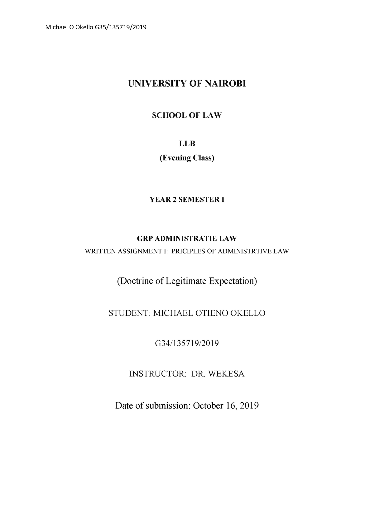 thesis university of nairobi