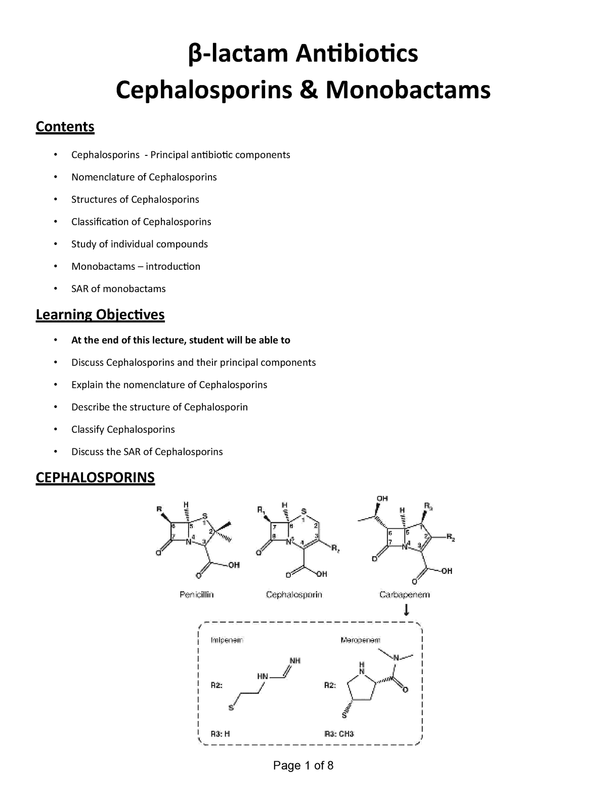 chapter-20-cephalosporins-page-1-of-8-contents-lactam-antibiotics