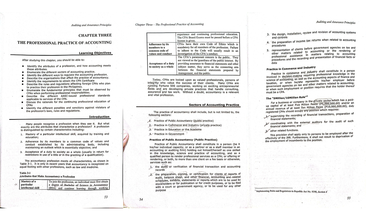 Chapter 3 Auditing Accoutancy Studocu