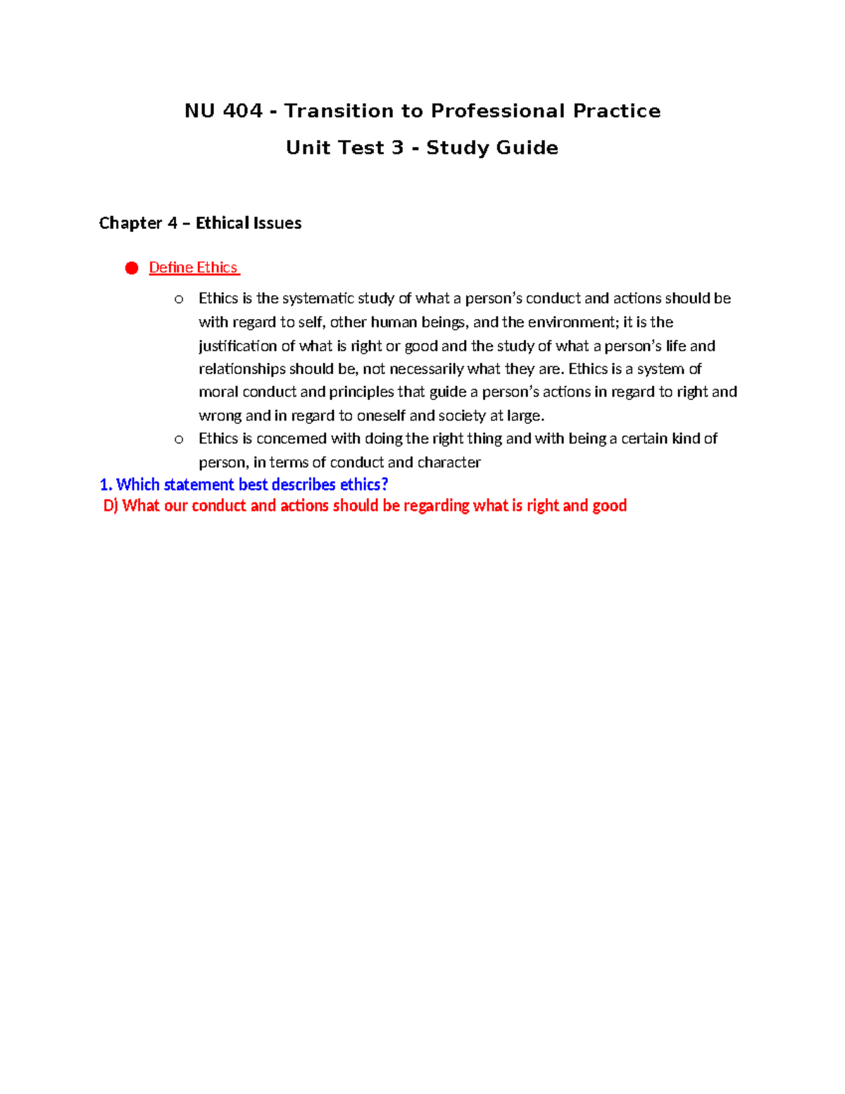 NU+404+Unit+Test+3+Study+Guide-1 - NU 404 - Transition to Professional ...