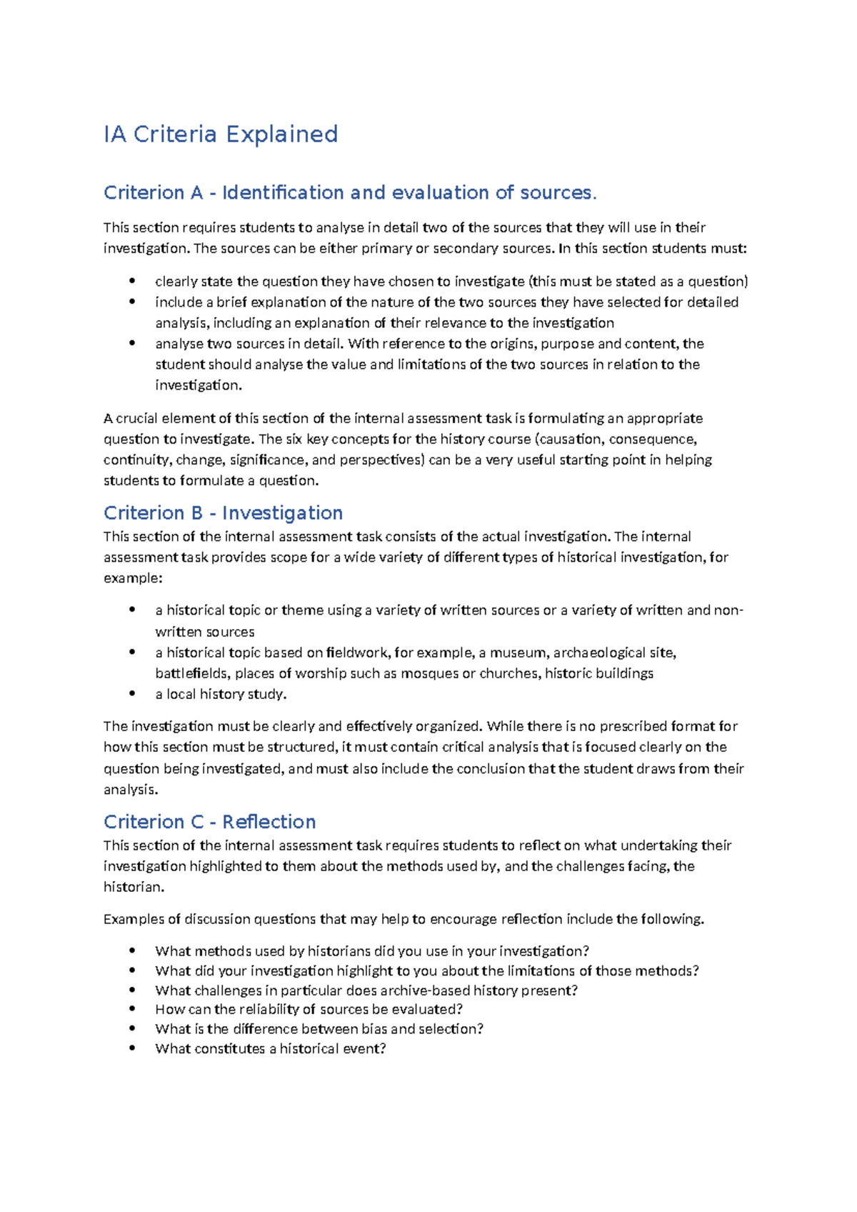 IA Criteria Explained - s affect the distribution of species. Keystone ...