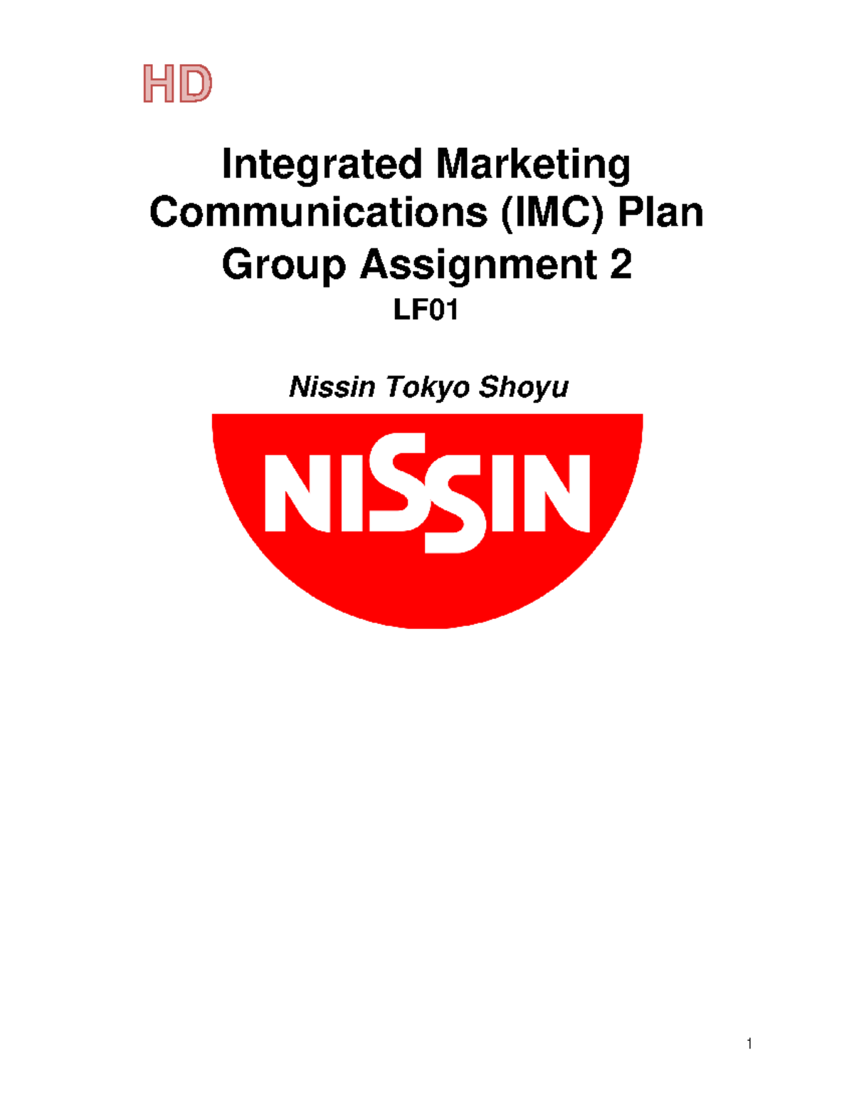 integrated marketing communication (sim 8)assignment