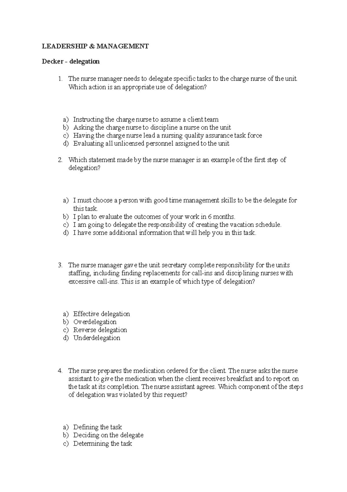 Leadership written in English, concise information and comfortable