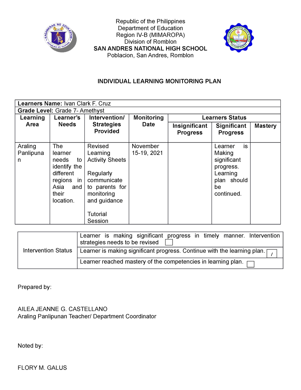 Araling Panlipunan Ilmp Republic Of The Philippines Department Of Education Region Iv B 3322