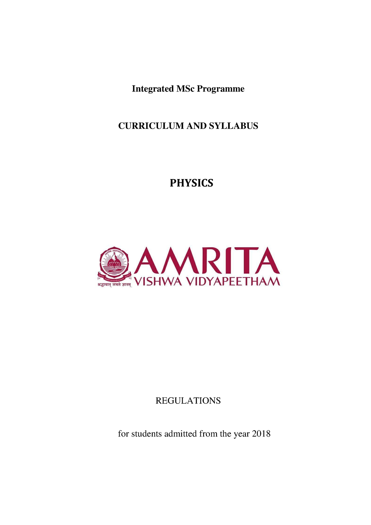 integrated msc phd in physics and astrophysics