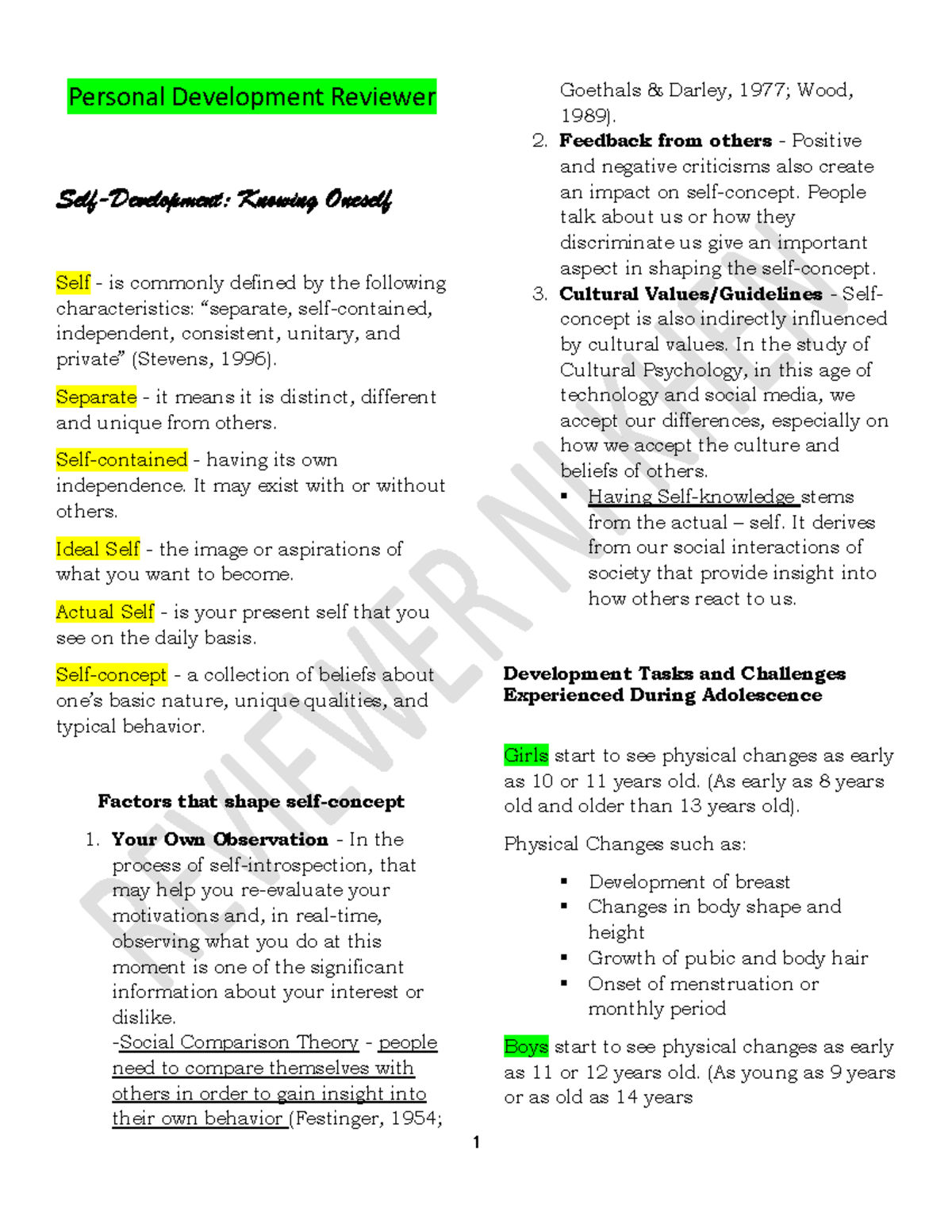 Personal Development Reviewer 1st QA - Personal Development Reviewer ...