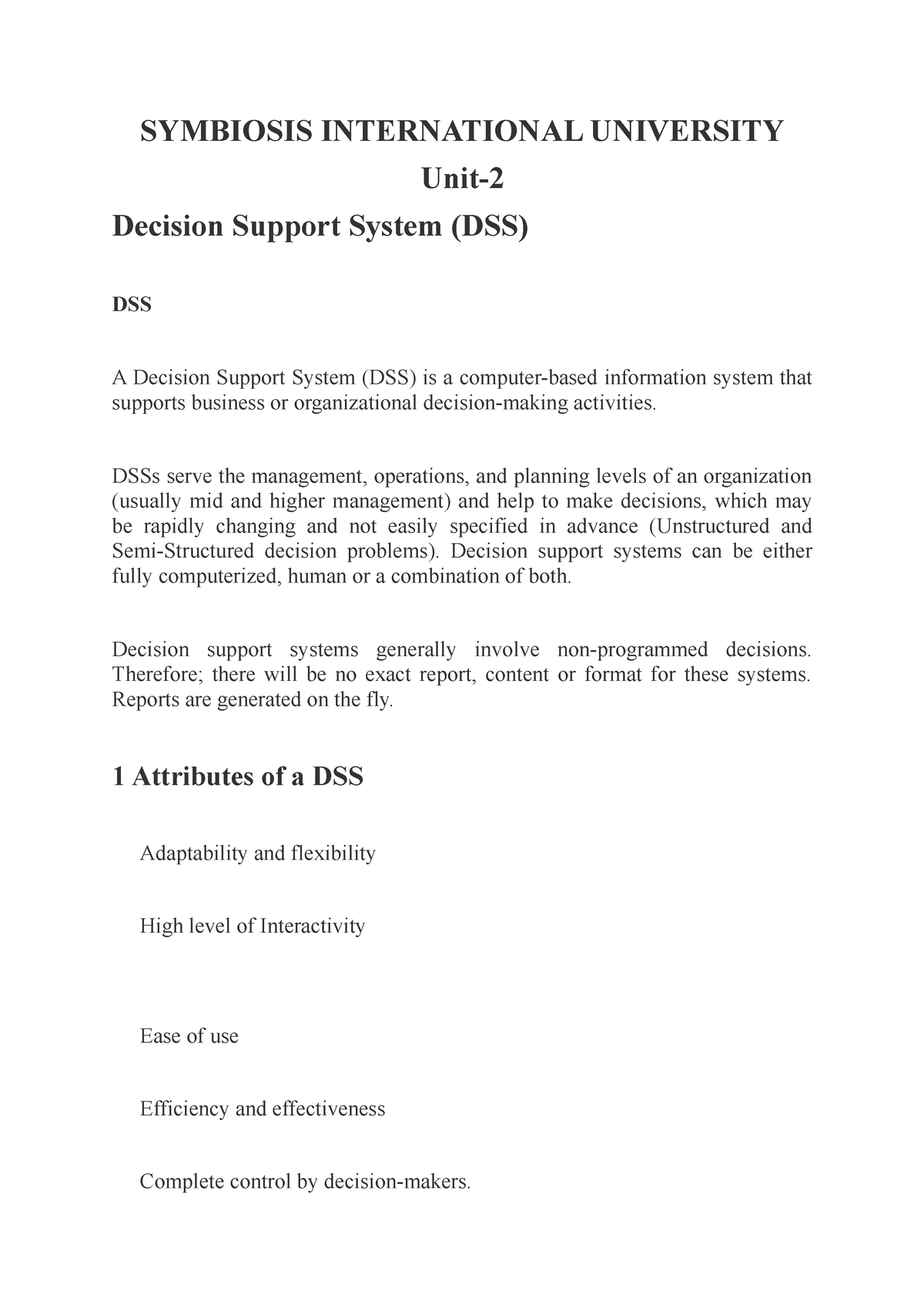 unit-2-decision-support-system-dss-symbiosis-international