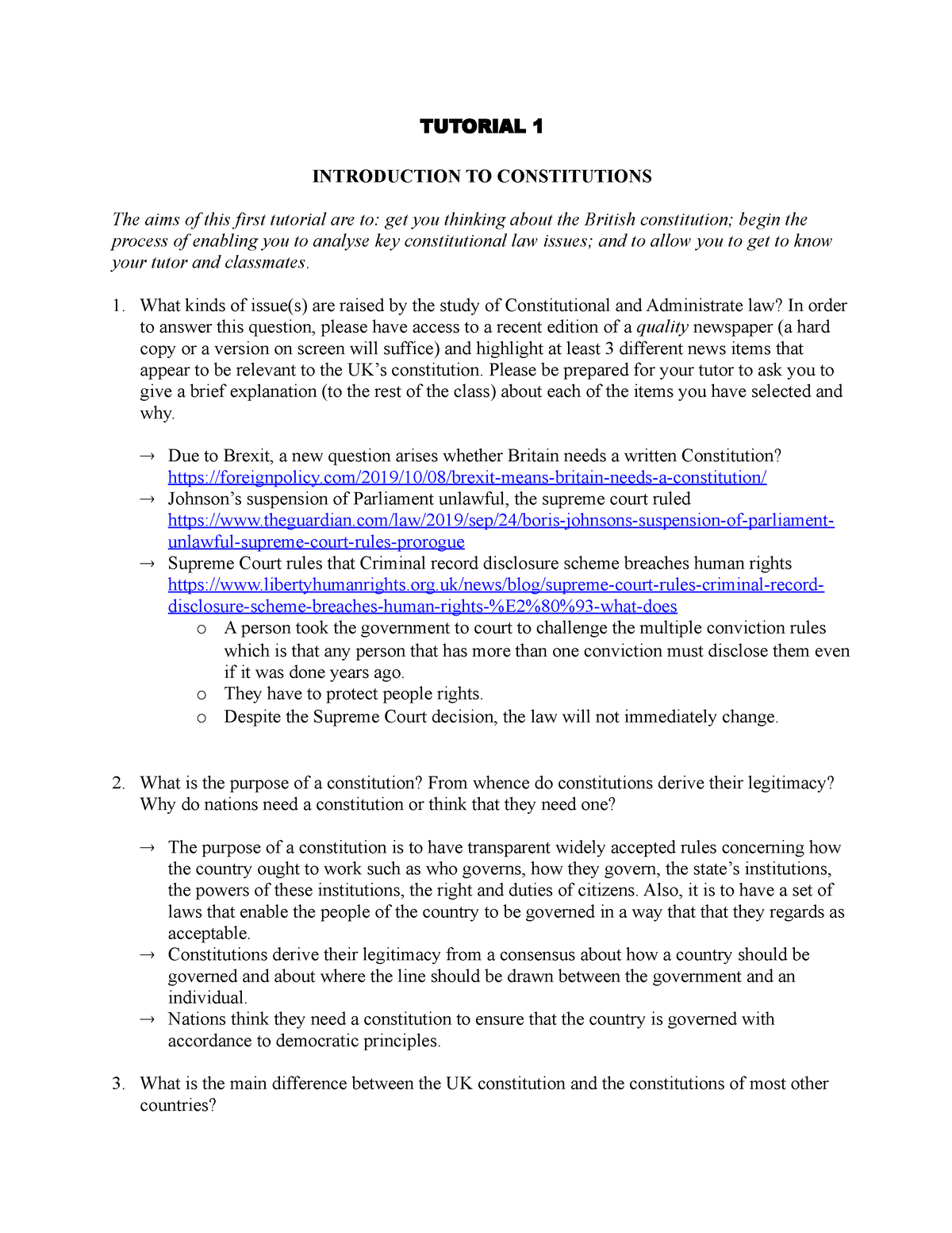 Tutorial 1 TUTORIAL 1 INTRODUCTION TO CONSTITUTIONS The Aims Of This   Thumb 1200 1553 