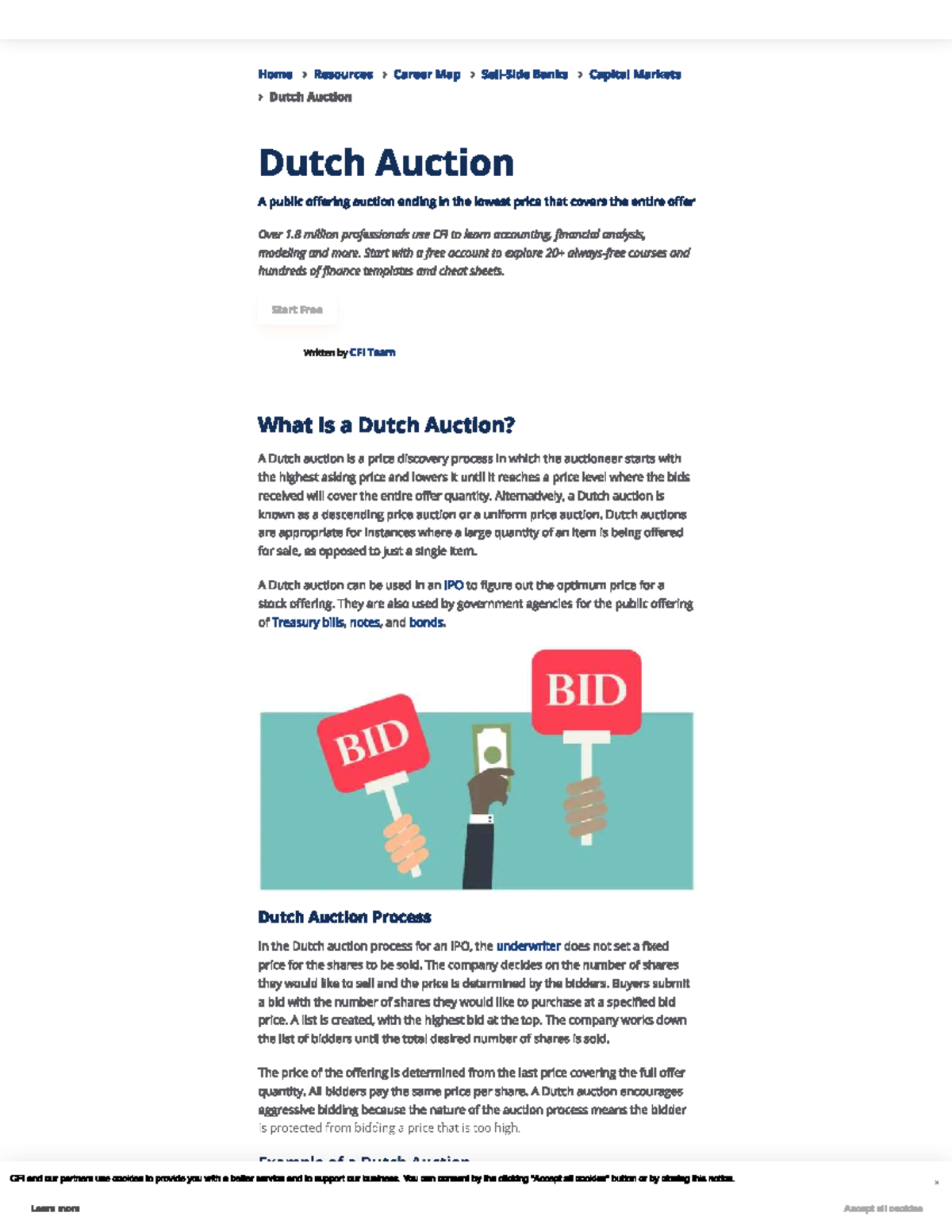Dutch Auction Explained ACCT 170 Studocu