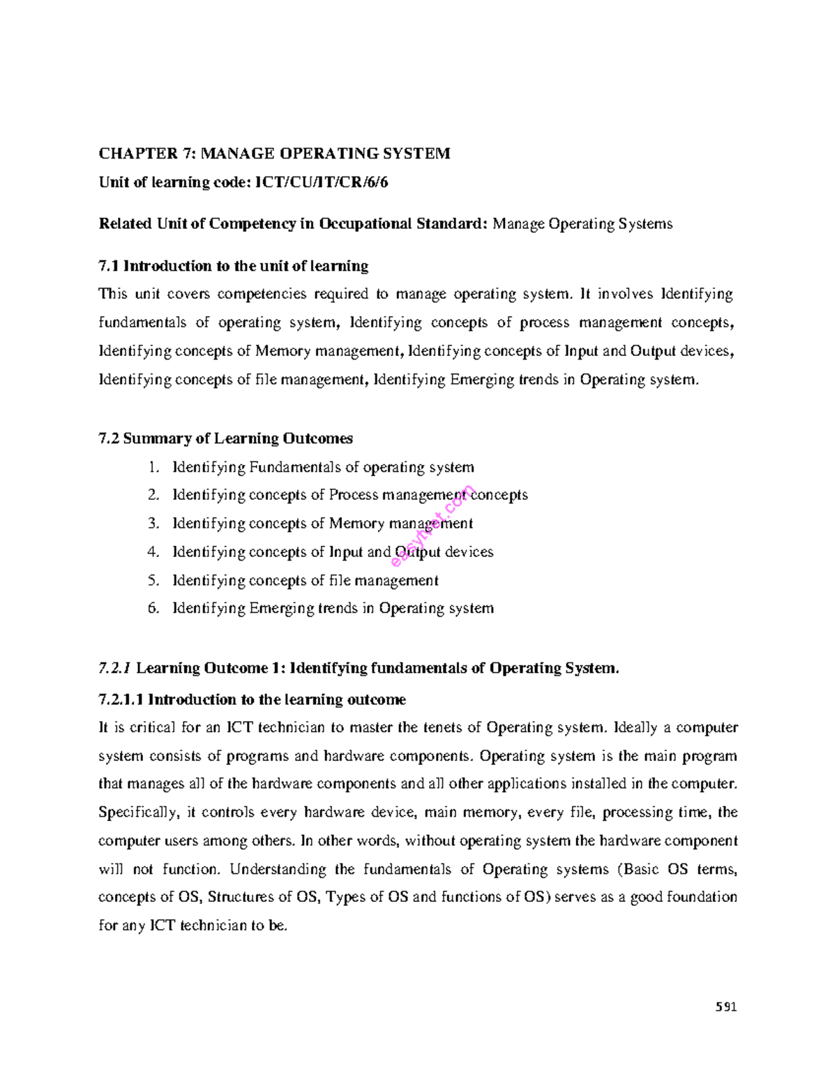 Operating System - It involves Identifying fundamentals of operating ...