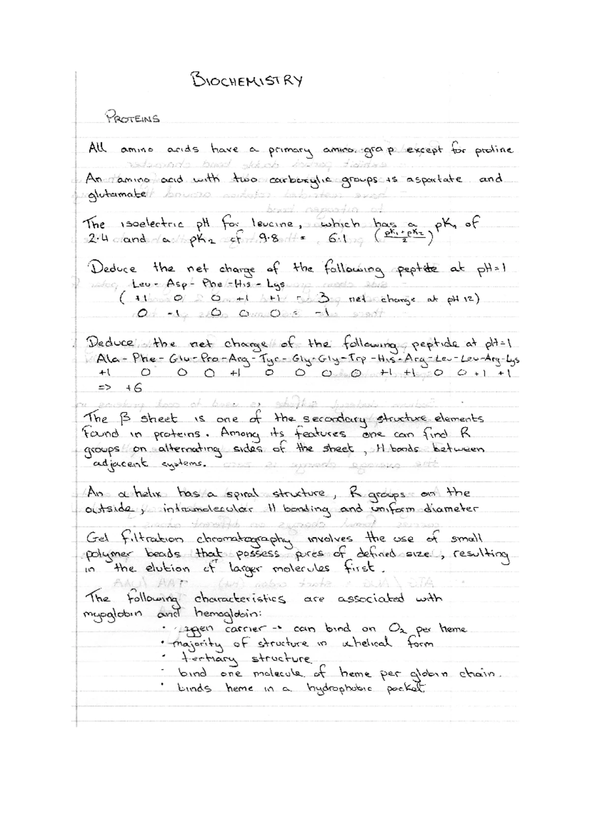 Biochemistry - Aromatic AAs absorb UV at 280nm. DNA at 260nm Proline is ...