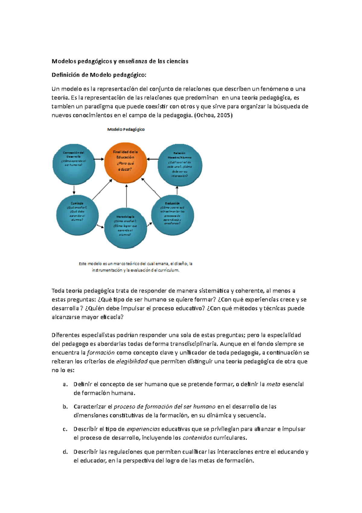 Modelos pedagógicos y enseñanza de las ciencias - Modelos pedagógicos y ...