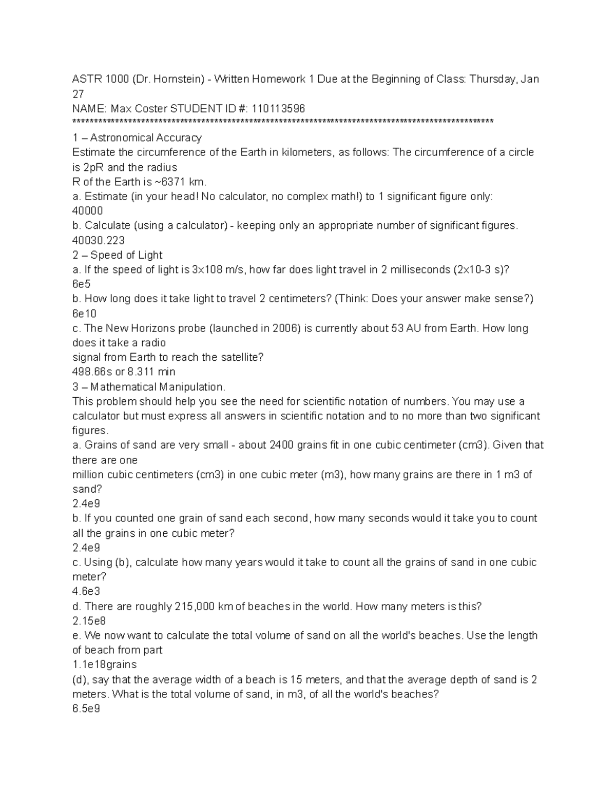 mastering astronomy chapter 1 homework answers