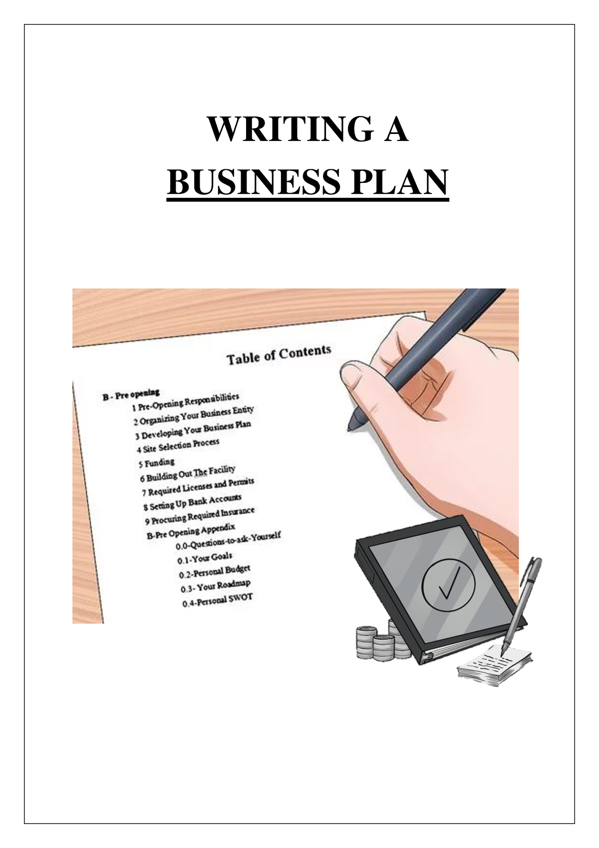 writing a department business plan