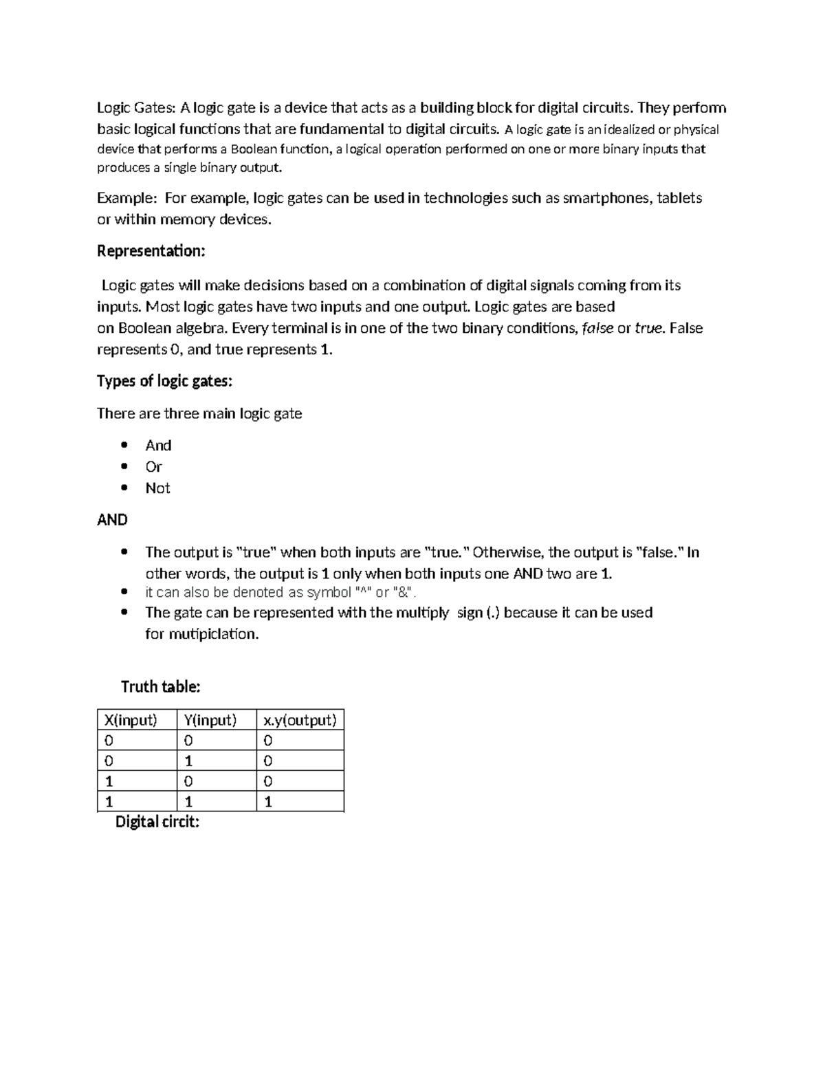 Logic Gates - They perform basic logical functions that are fundamental ...