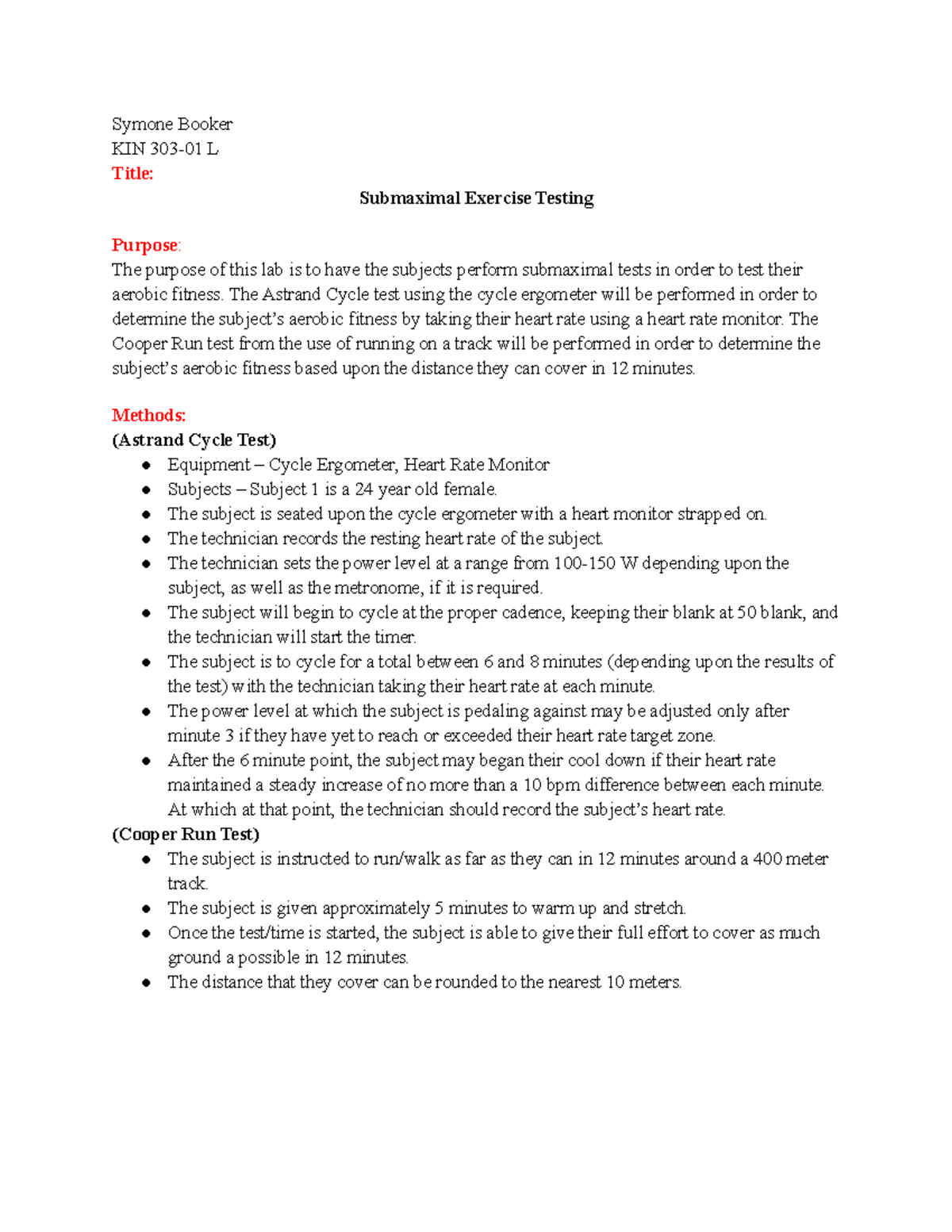 What Is Submaximal Exercise Testing