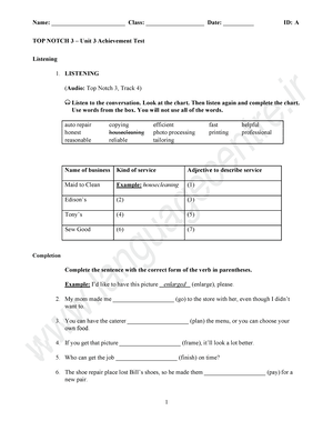 Idoc.pub 4000-essential-english-words-2-answer-key - Unit 1 Exercise 1 ...