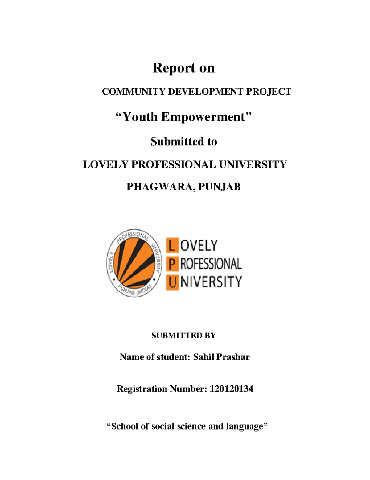 NGO Vansh Report - Community Development Project On CHILD DEVELOPMENT ...