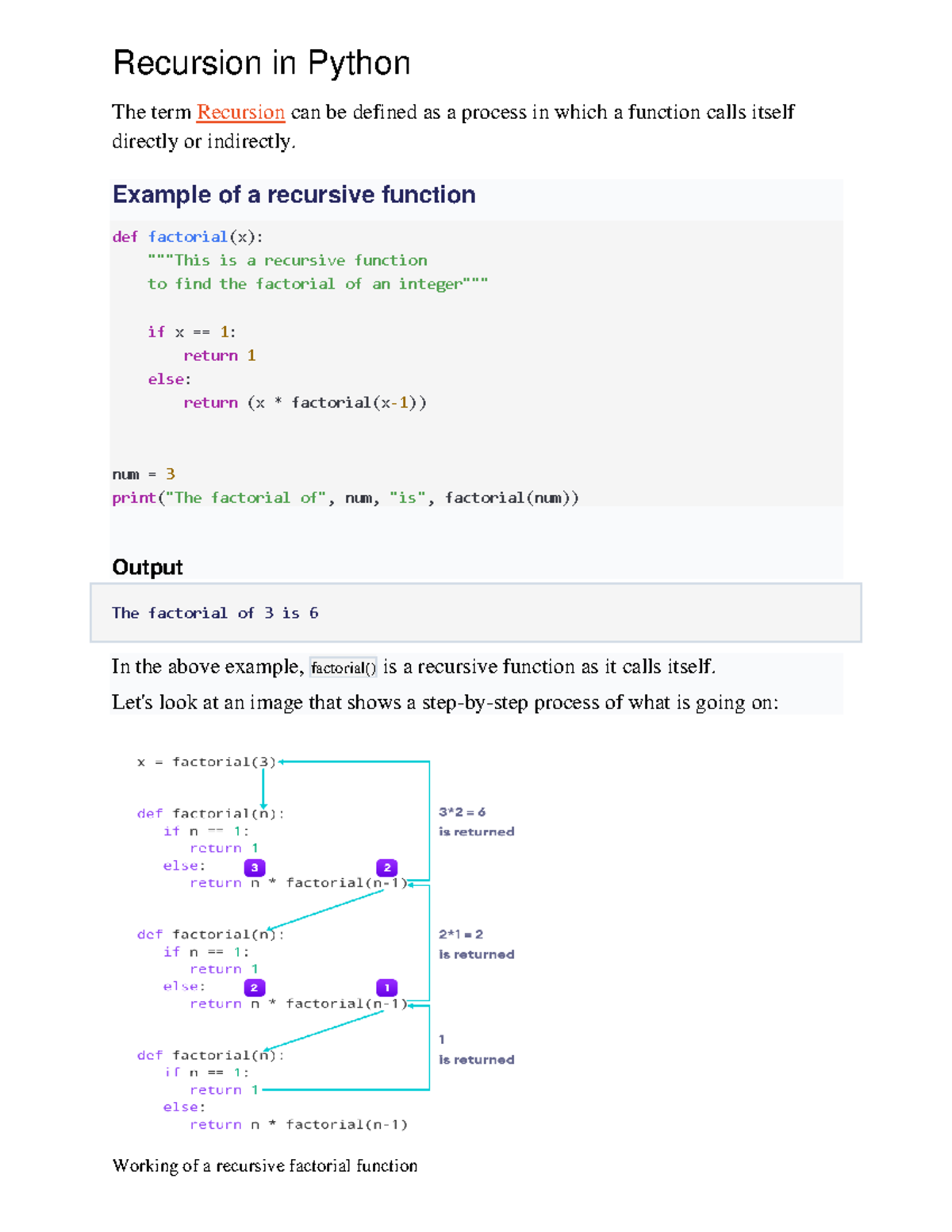 Recursion in Pythonconverted Recursion in Python The term Recursion