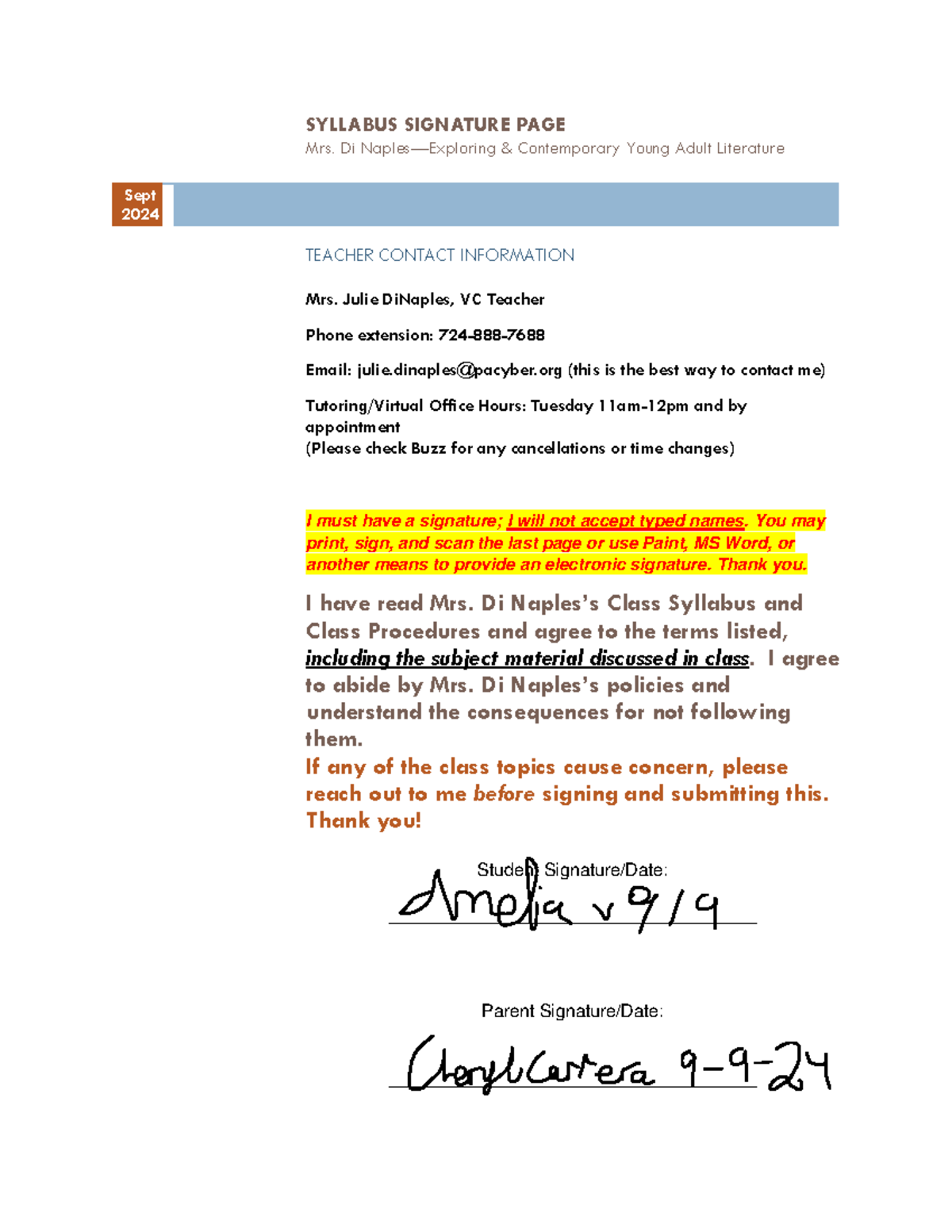 Syllabus+&+Procedures+Signature+Page+24-25 - SYLLABUS SIGNATURE PAGE ...