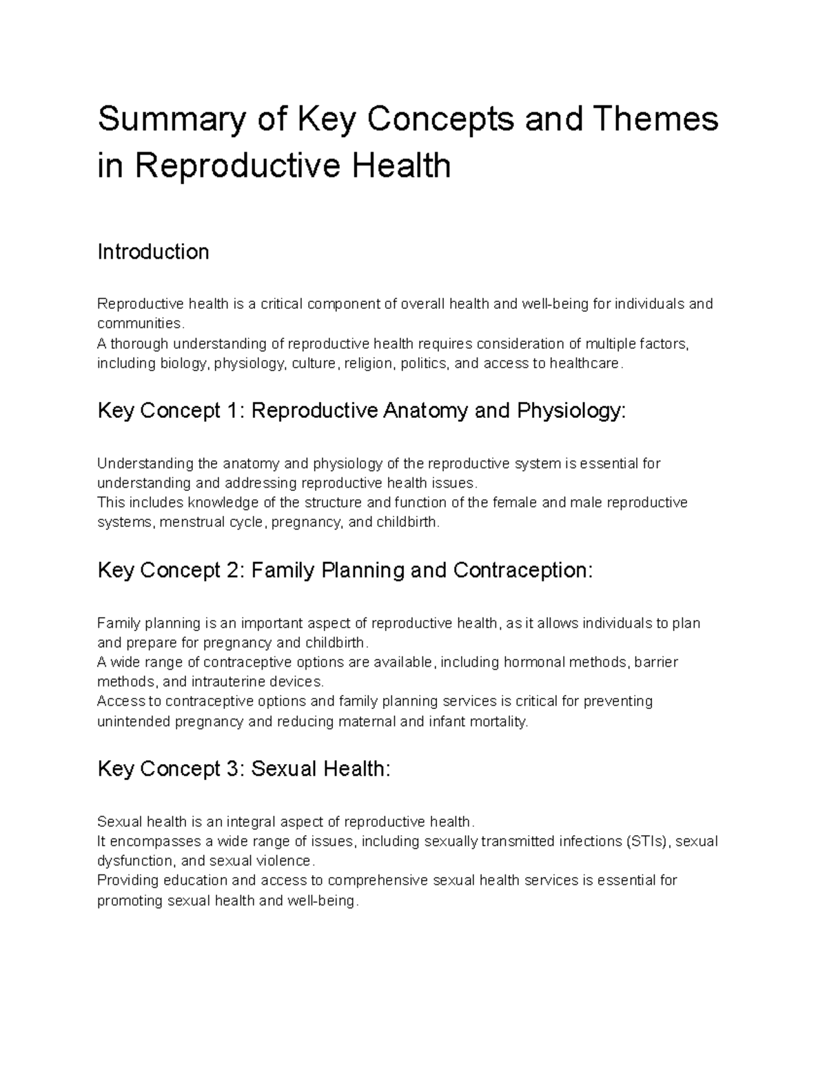 research proposal on reproductive health