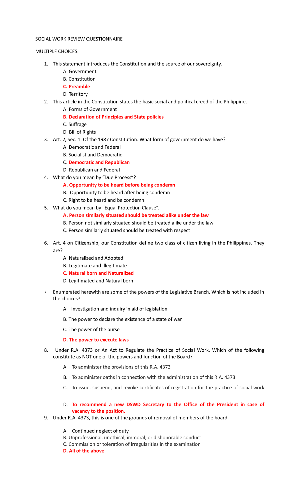 Social WORK Review Questionnaire SOCIAL WORK REVIEW QUESTIONNAIRE   Thumb 1200 1976 