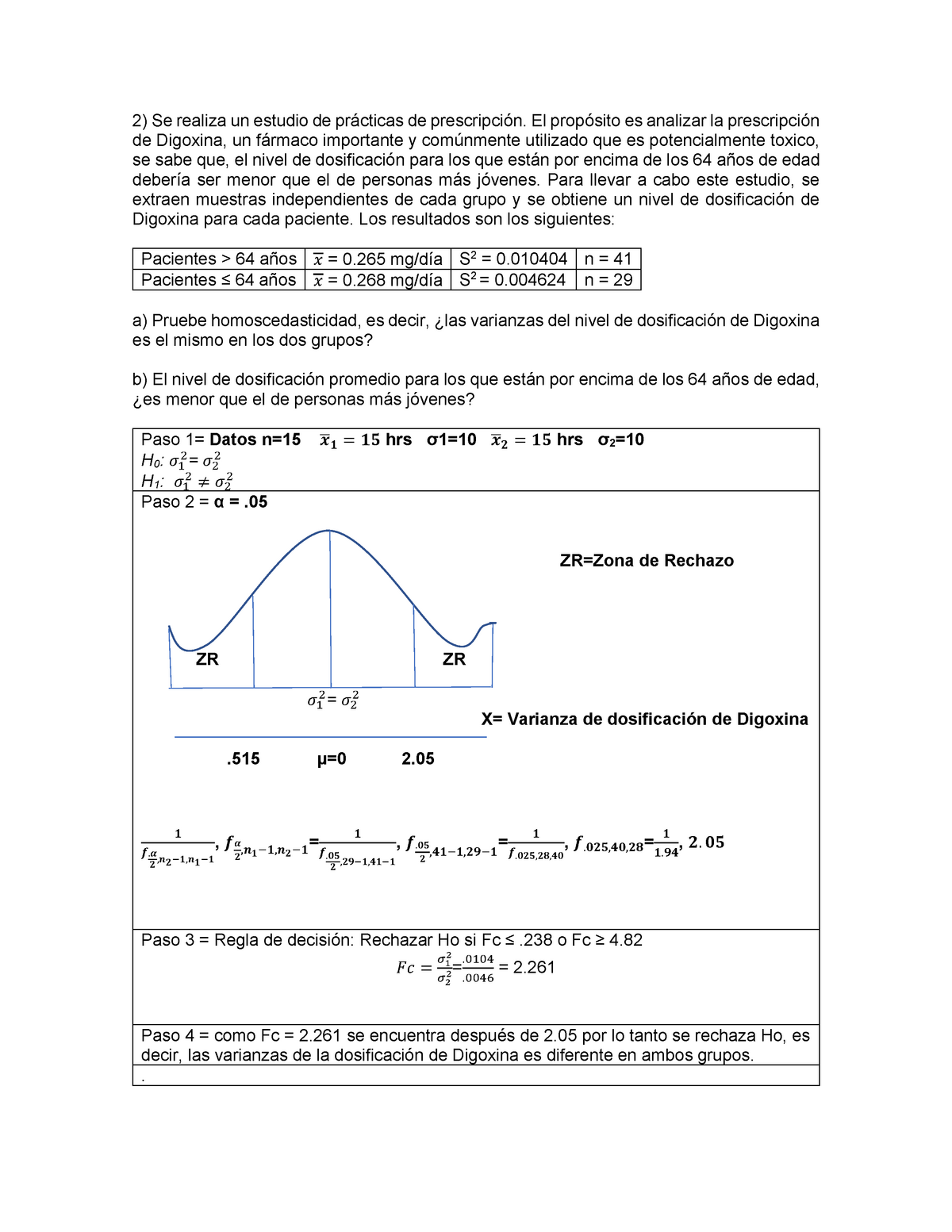 Trabajo ESTADISTICA DE PROBABILIDAD O MUESTREO O ANALITIC NUMERO 1 - Se ...