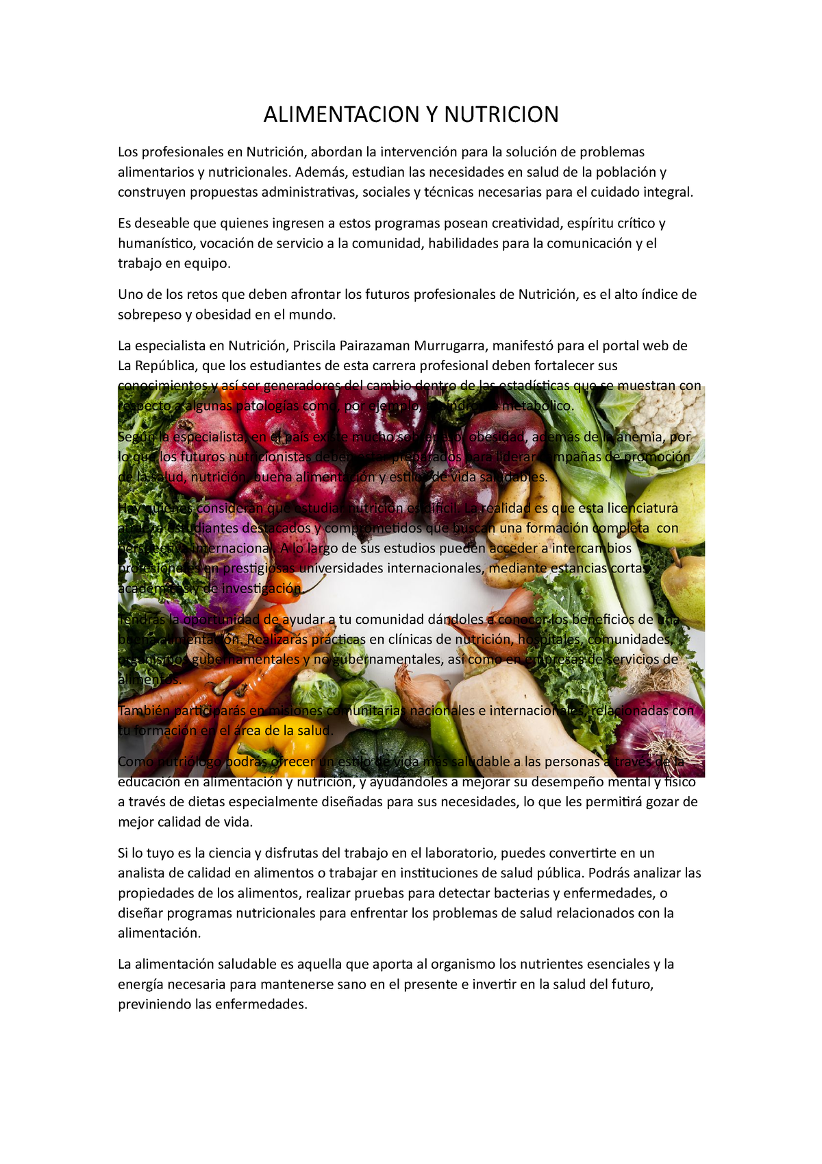 Alimentacion Y Nutricion Alimentacion Y Nutricion Los Profesionales En Nutrición Abordan La 4667