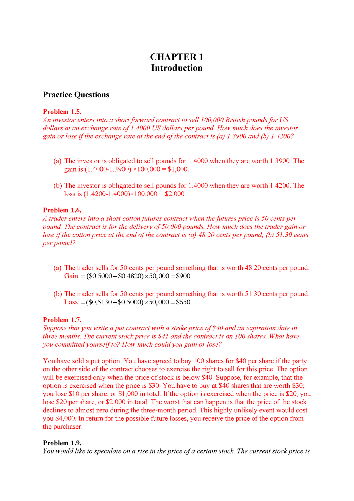 Chapter 27 solution - Derivatives - F27 - DU - StuDocu