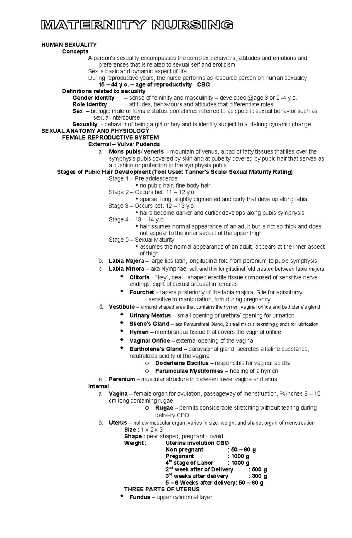 Pdfcoffee Notes from coffee pdf HUMAN SEXUALITY Concepts A person’s