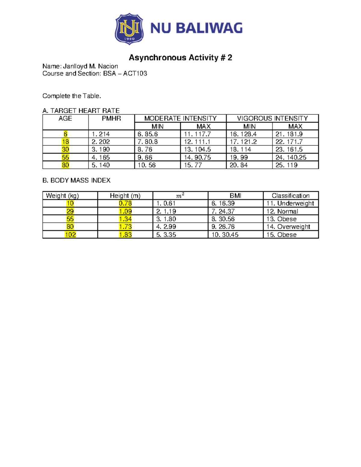 Asynchronous Activity 2 - Answers Sheet - Asynchronous Activity # 2 ...