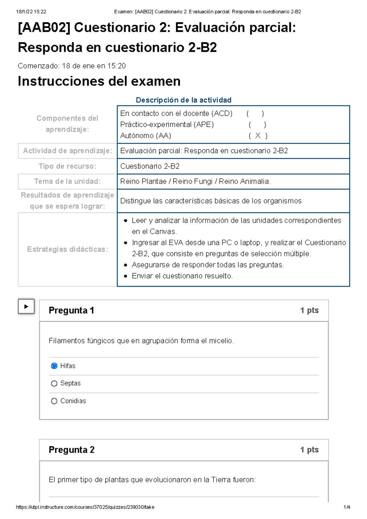 [AAB02] Cuestionario 2: Evaluación Parcial: Responda En Cuestionario 2 ...