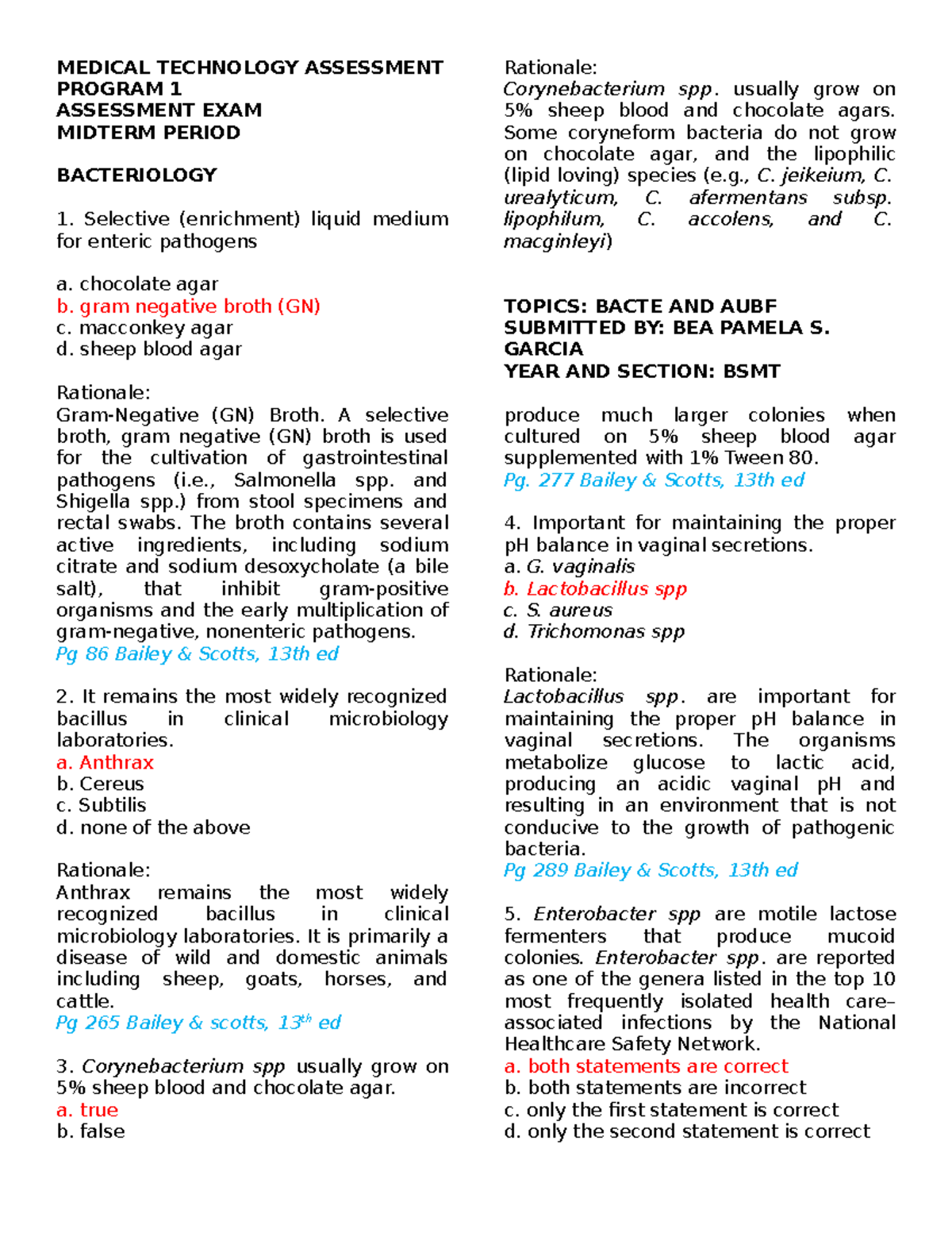 Midterm Garciab 20MCQ - MEDICAL TECHNOLOGY ASSESSMENT PROGRAM 1 ...