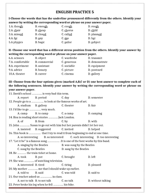 đề 4 - Student Harness Energy - English Practice 4 Section 1 