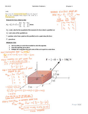 Chapter+9+In+Class+Problems - EM 2413 - EM 2413 ŚĂƉƚĞƌ ε 1 | P a g e EM ...
