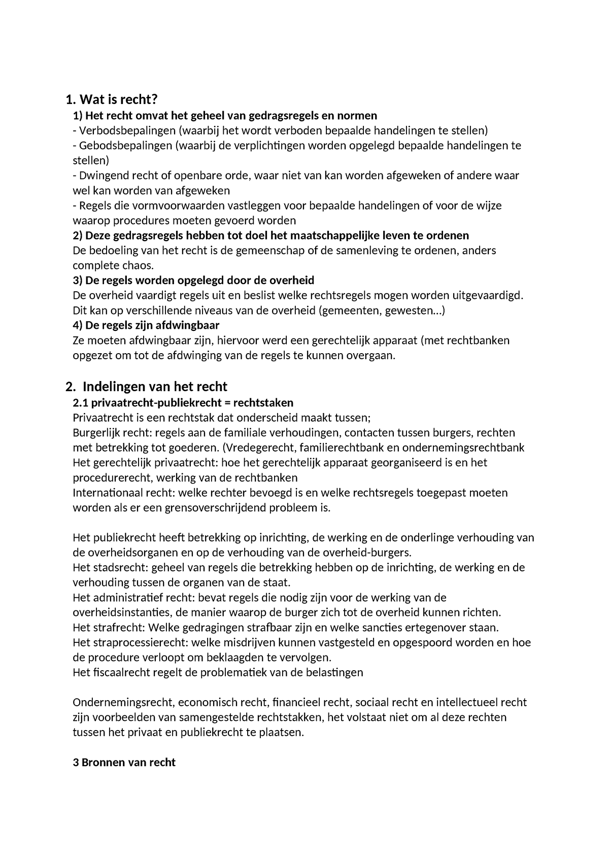 Samenvatting Burgerlijk Recht - 1. Wat Is Recht? Het Recht Omvat Het ...