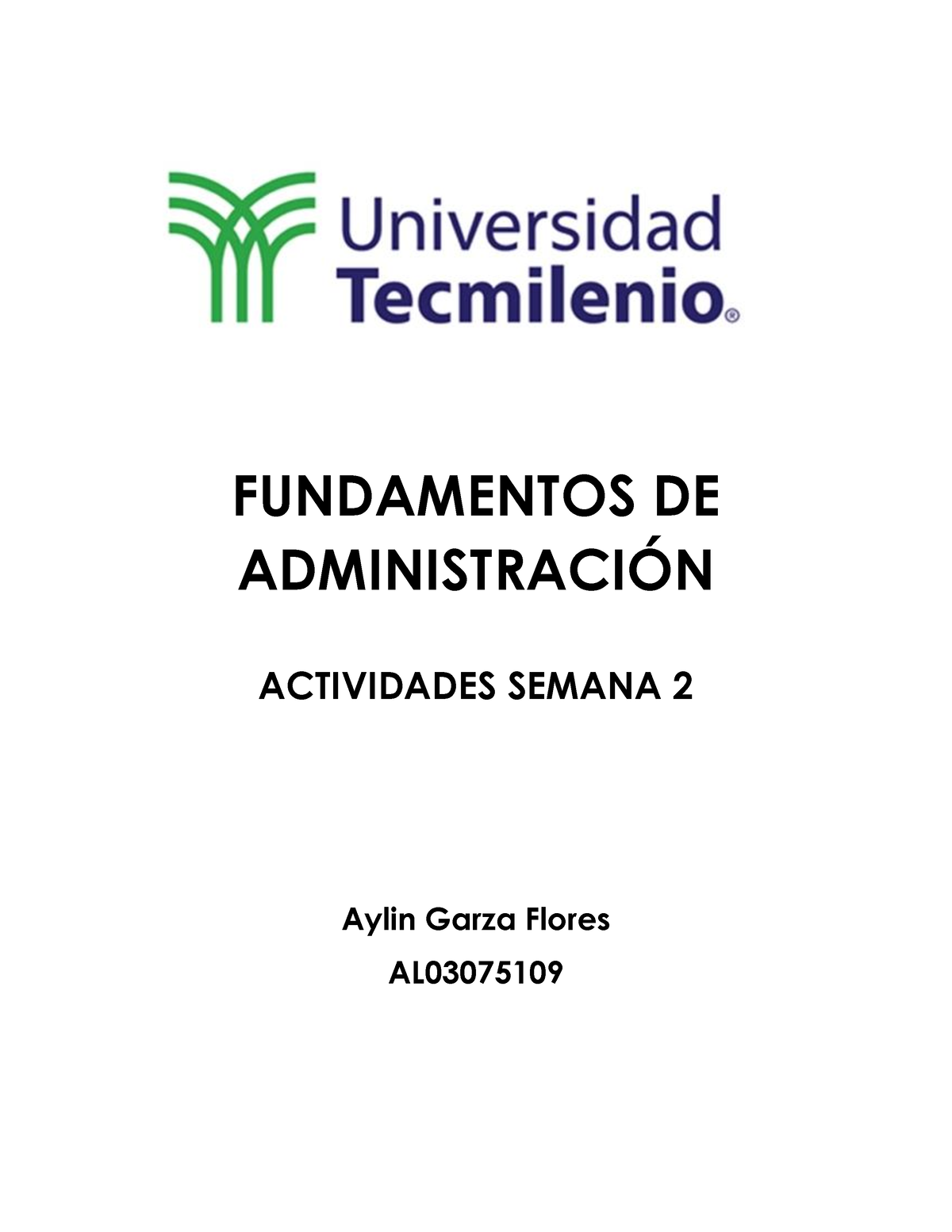 Portafolio Semana 2 - Practica - FUNDAMENTOS DE ADMINISTRACI”N ...